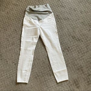 Thyme white Maternity skinny jeans size Small